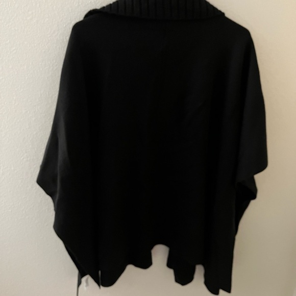 Ann Taylor Factory NWT One Size Black 3/4 Sleeve Boxy open front cardigan - Picture 5 of 8
